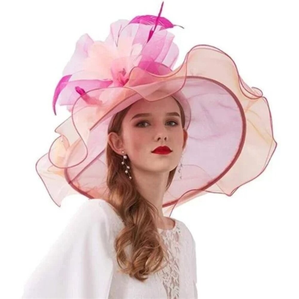 Women Hat Flower Can Be Used As a Headwear 02